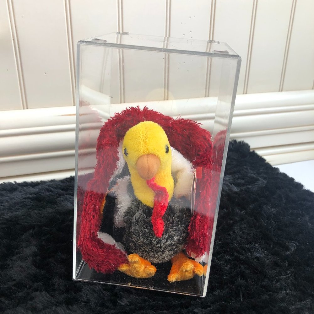 RARE Vintage Ty Beanie Baby TURK-e the Turkey 2001 NEW Collectible